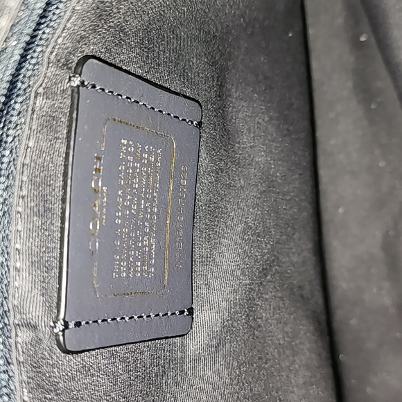 Coach black purse bag pocketbook zipper - Picture 7 of 10